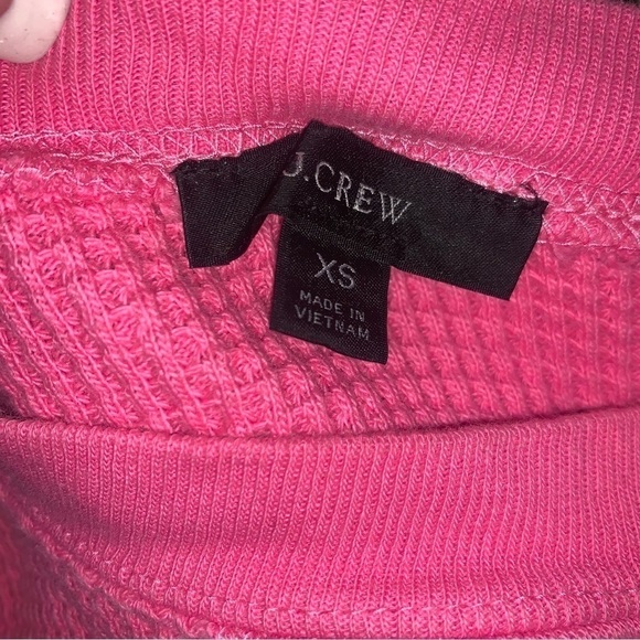 J. CREW Thermal Pink Long Sleeve size XS Barbiecore - Picture 7 of 8